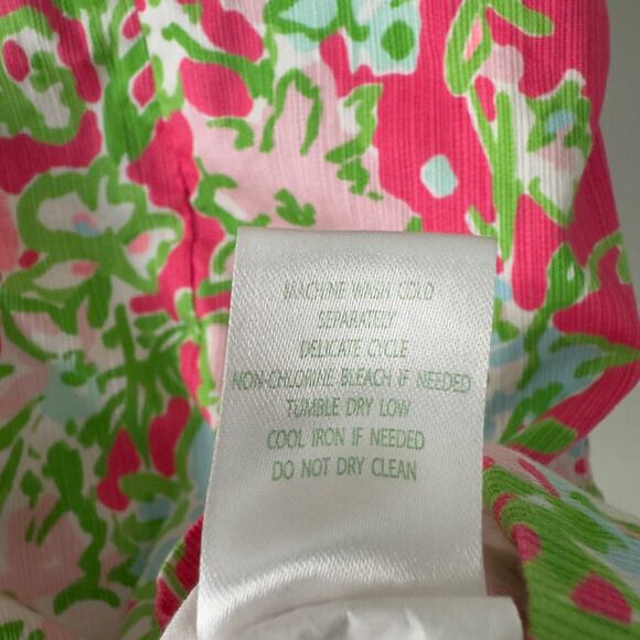 Lilly Pulitzer Cathy Shift Dress Flamingo Pink Southern Charm 0 Lace 100% Cotton - Picture 6 of 13